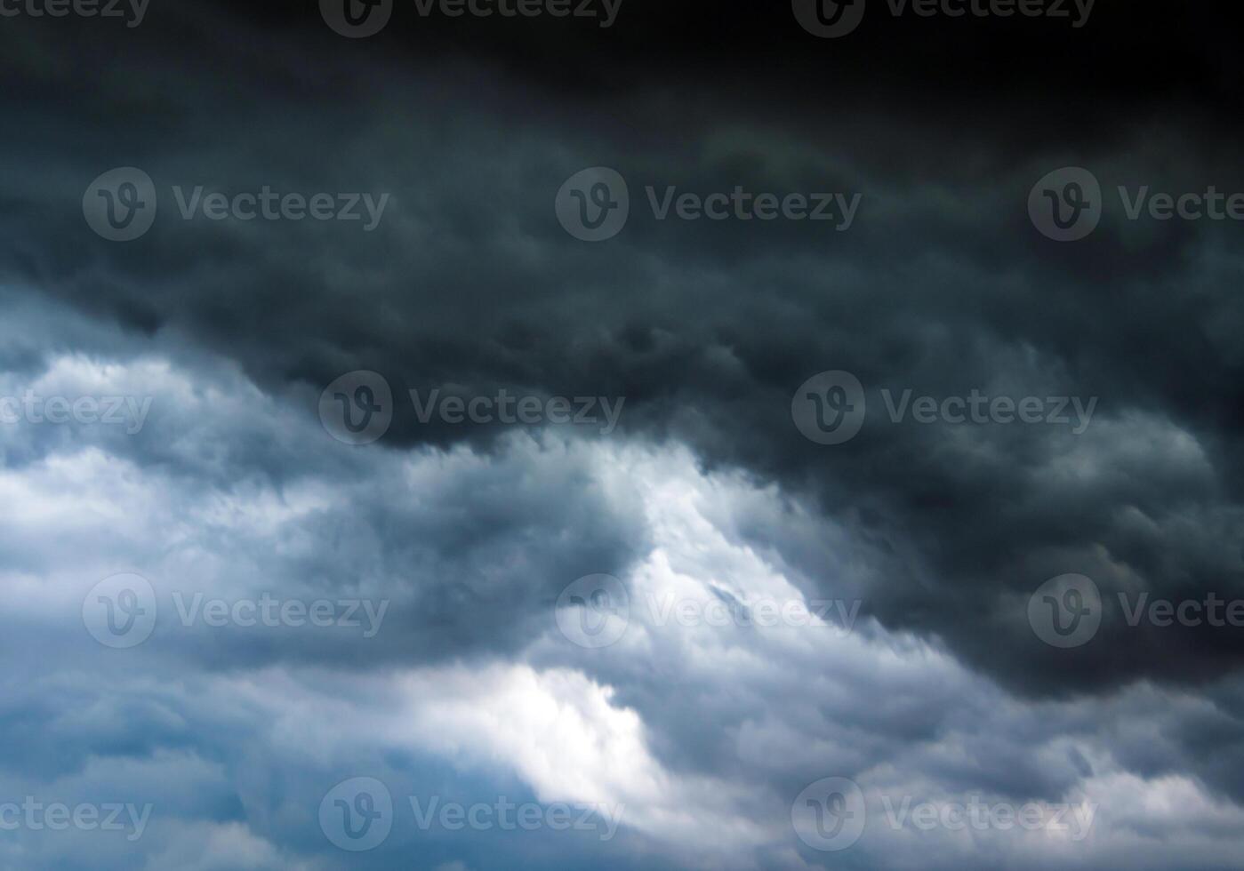 Dark cloud and sky before storm come photo