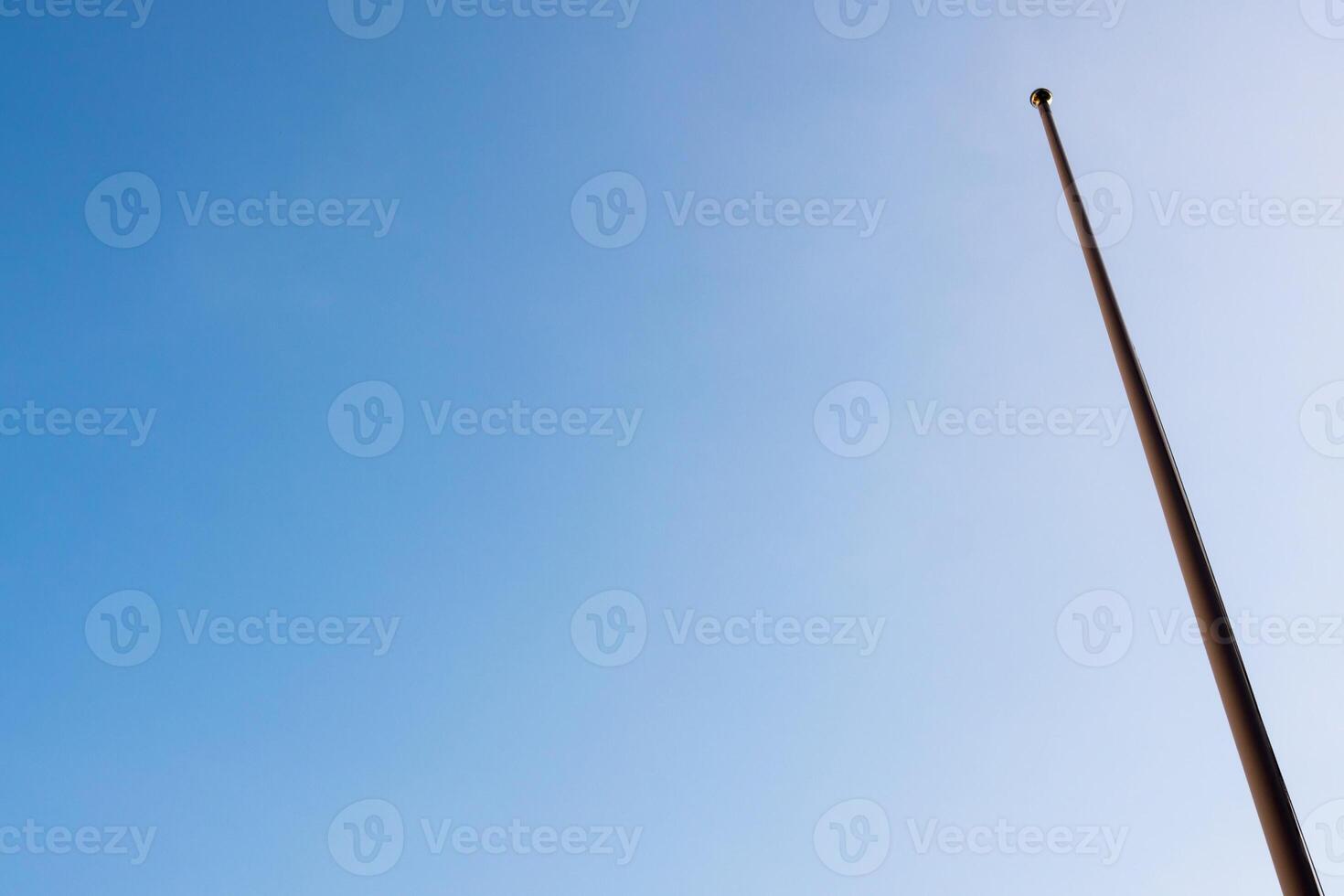 Flag is not at the top of the pole photo