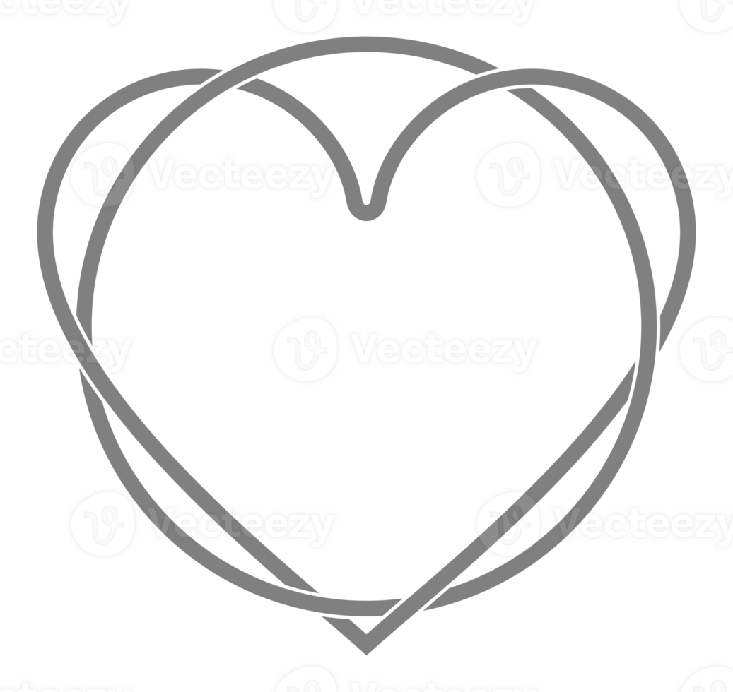 Heart Shape and Circle Composition, Flat and Weaving Style, can use for Logo Gram, Art Illustration Decoration, Ornate, Cover, Apps, Website, Motif Pattern, Ornament, or Graphic Design Element png