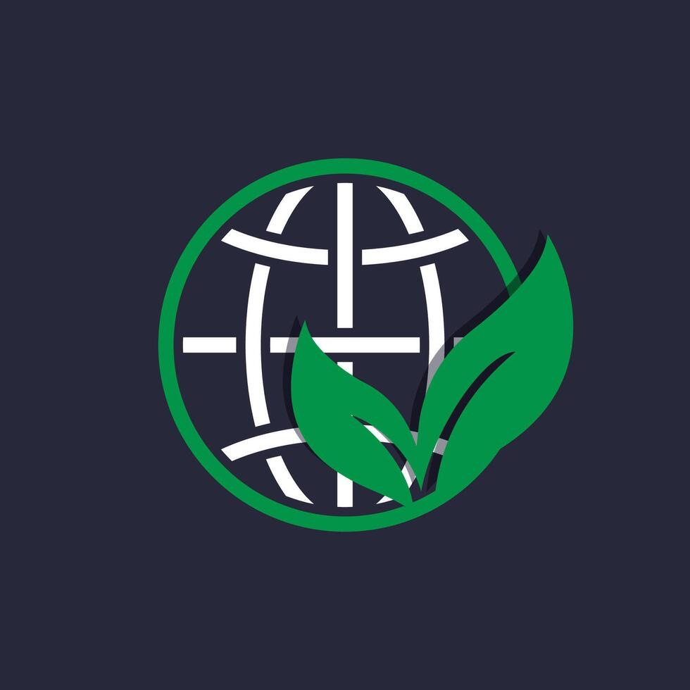 climate change logo vector