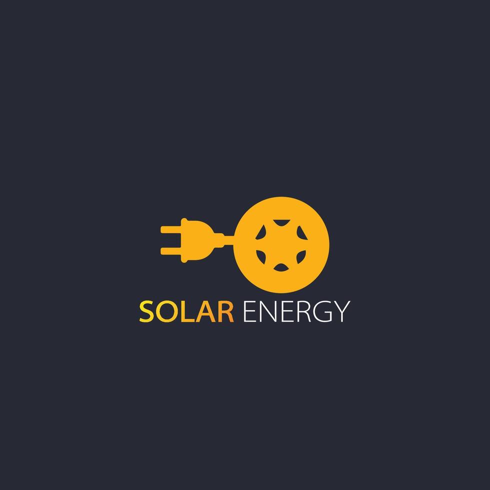 electric car,solar energy logo vector