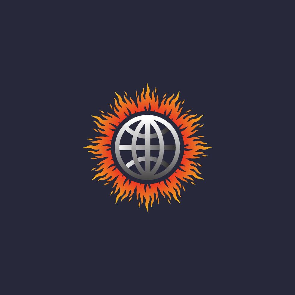 climate change logo vector