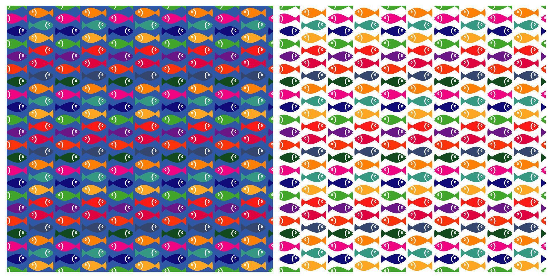 small fish pattern vector