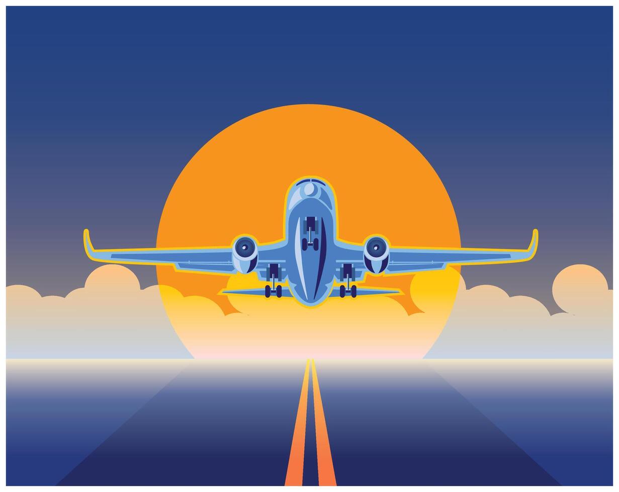 air freight illustration vector