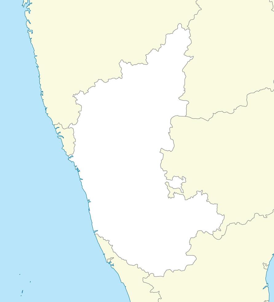 Location map of Karnataka is a state of India vector