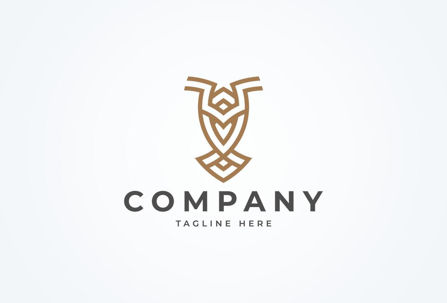 Owl logo Design, modern and minimalist owl logo design inspiration, flat design logo template element , illustration vector