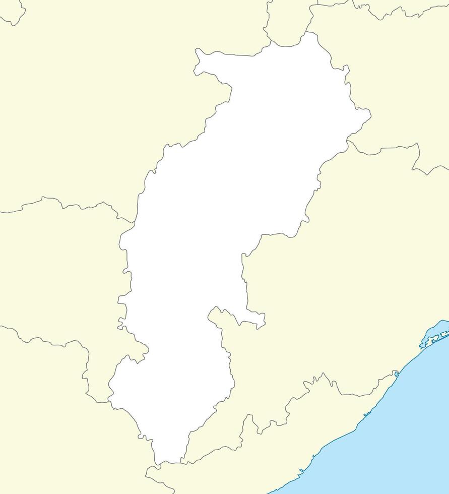 Location map of Chhattisgarh is a state of India vector