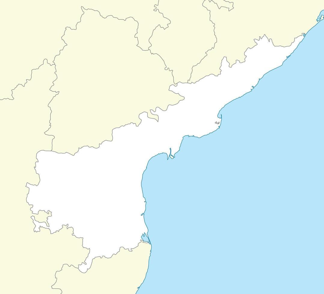 Location map of Andhra Pradesh is a state of India vector