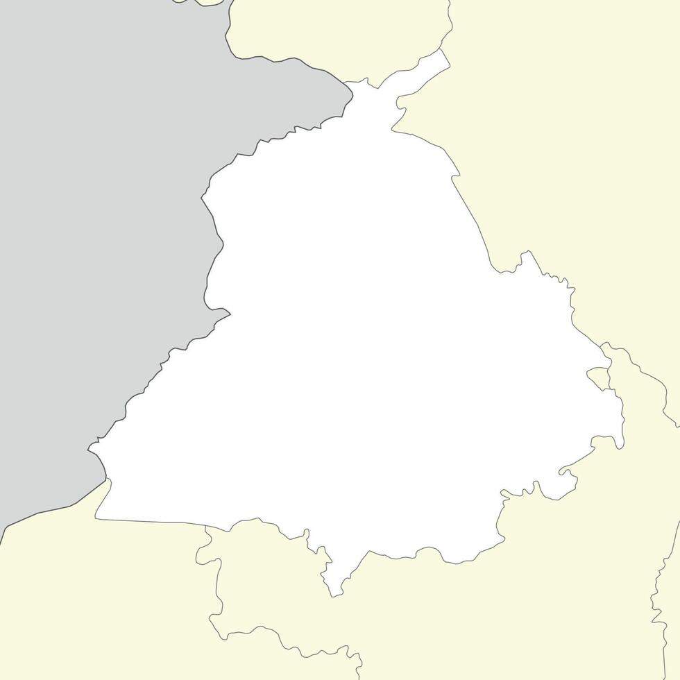 Location map of Punjab is a state of India vector