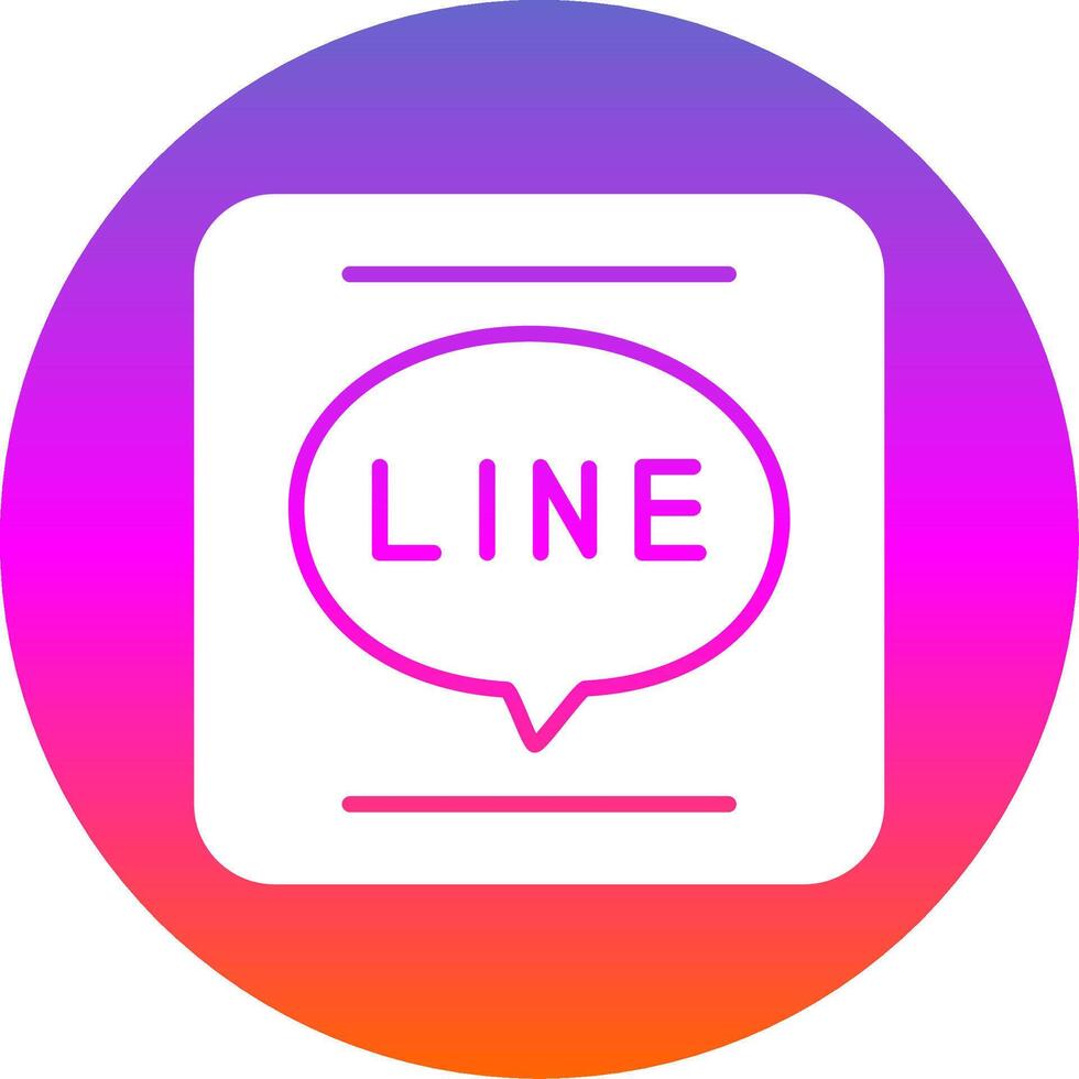 APP Glyph Gradient Circle Icon Design vector