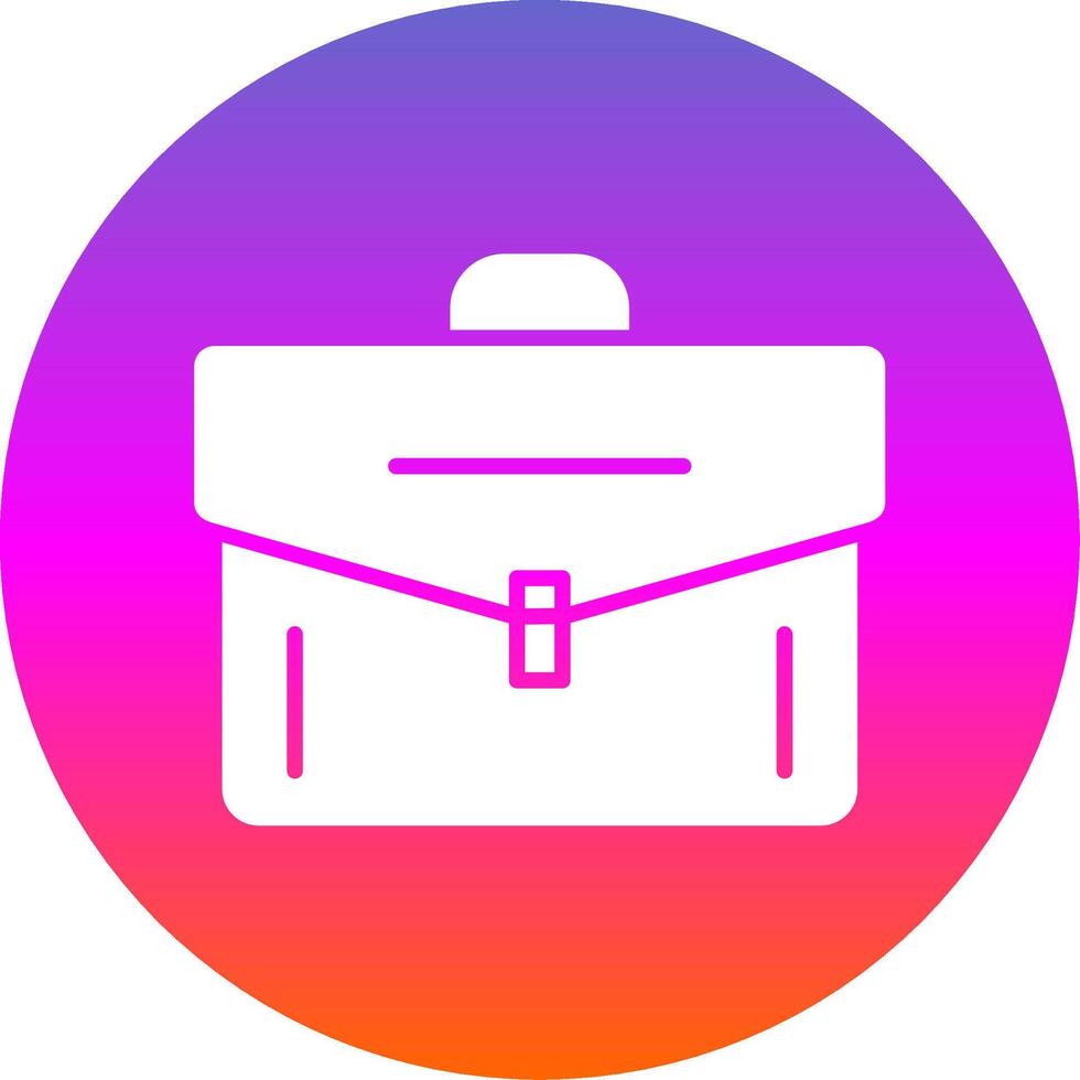 Portfolio Glyph Gradient Circle Icon Design vector