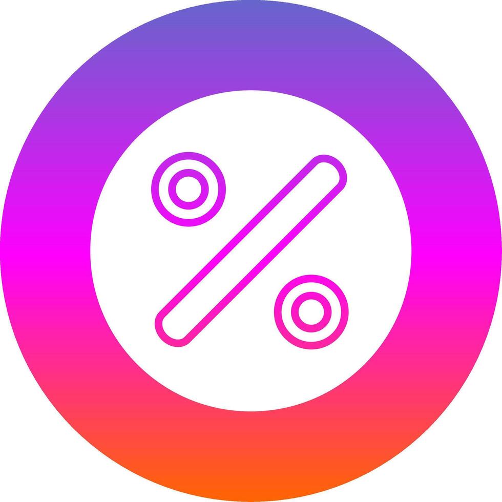 Divide Glyph Gradient Circle Icon Design vector