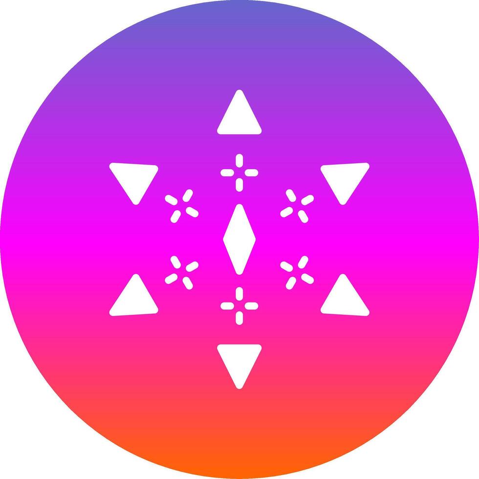 Firework Glyph Gradient Circle Icon Design vector