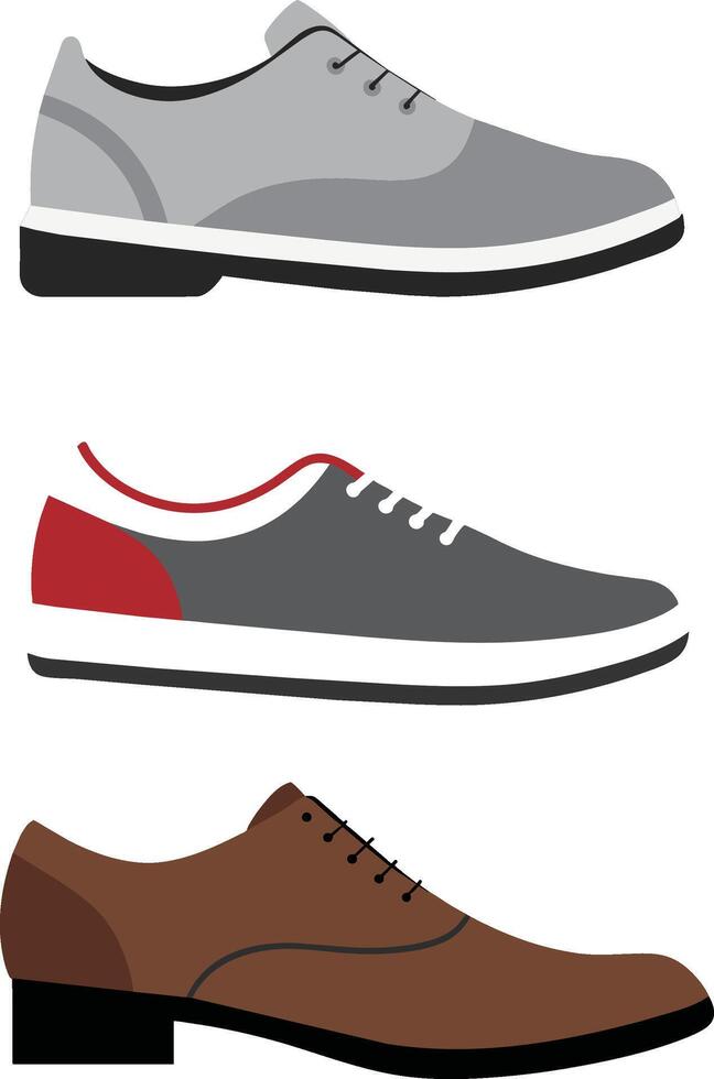 de los hombres Zapatos en un blanco antecedentes. ilustración para tu diseño vector