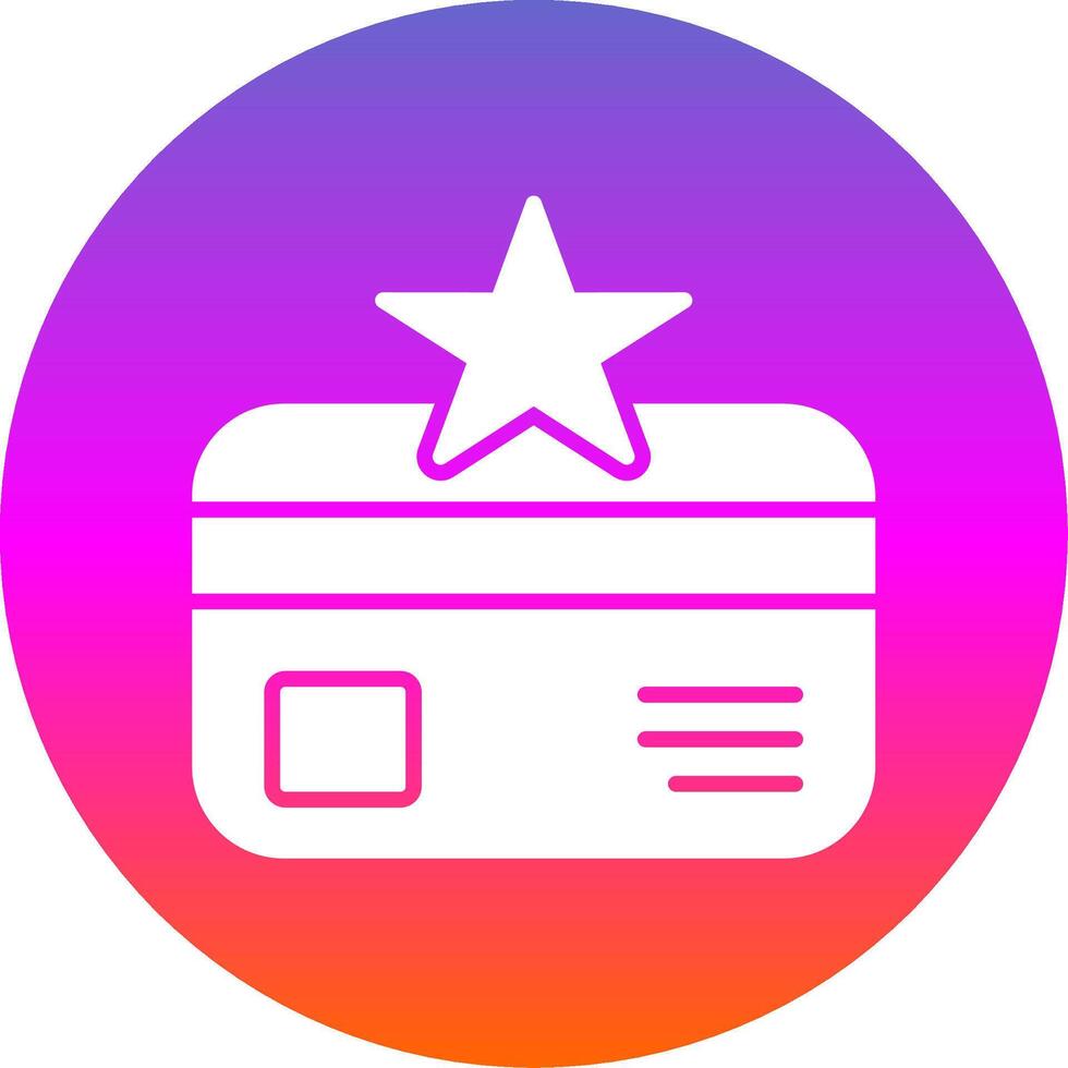 Loyalty Glyph Gradient Circle Icon Design vector