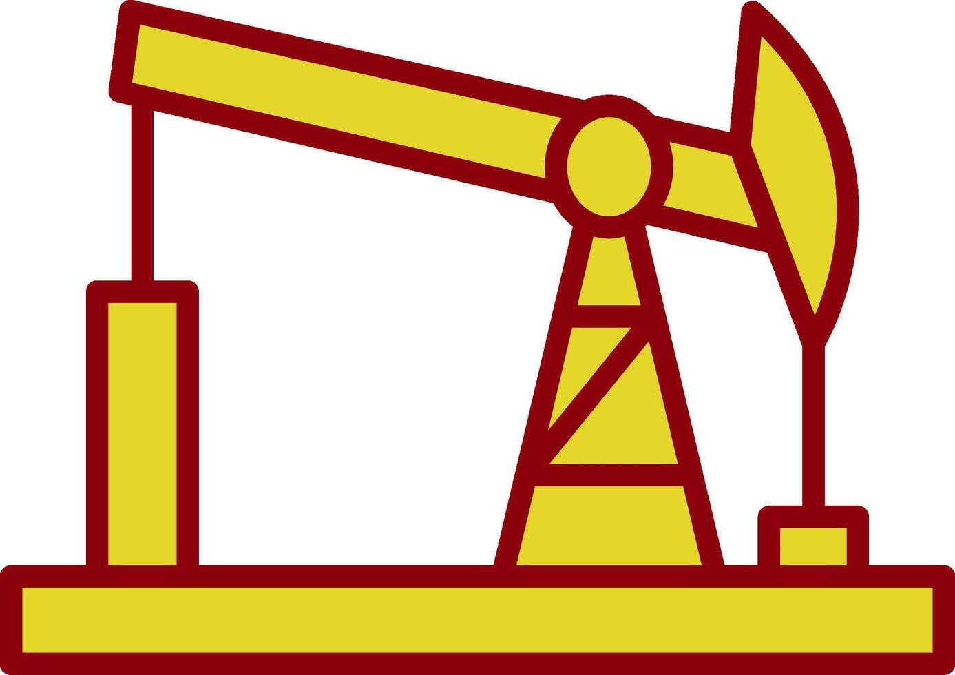 Drilling Rig Vintage Icon Design vector