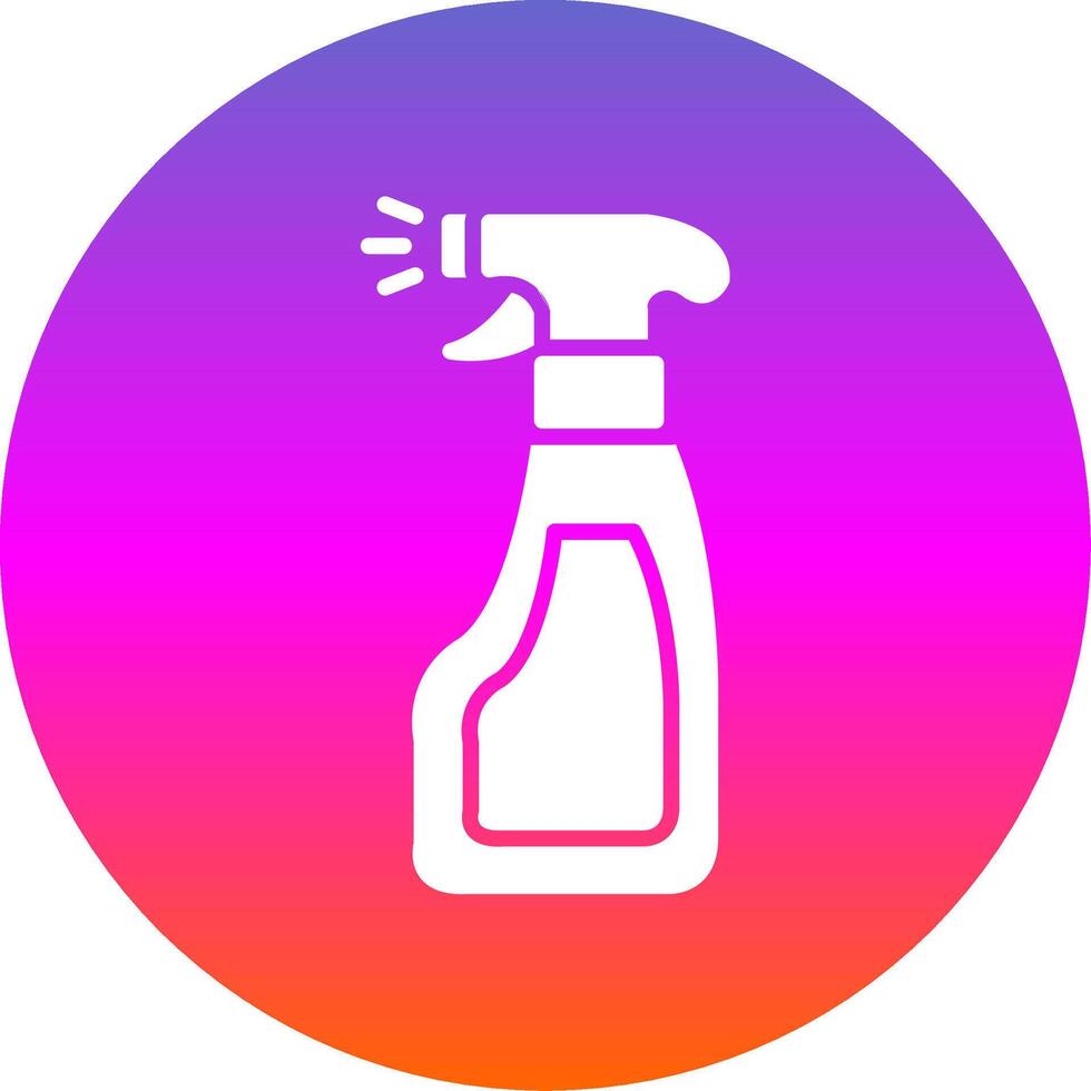 Window Cleaner Glyph Gradient Circle Icon Design vector