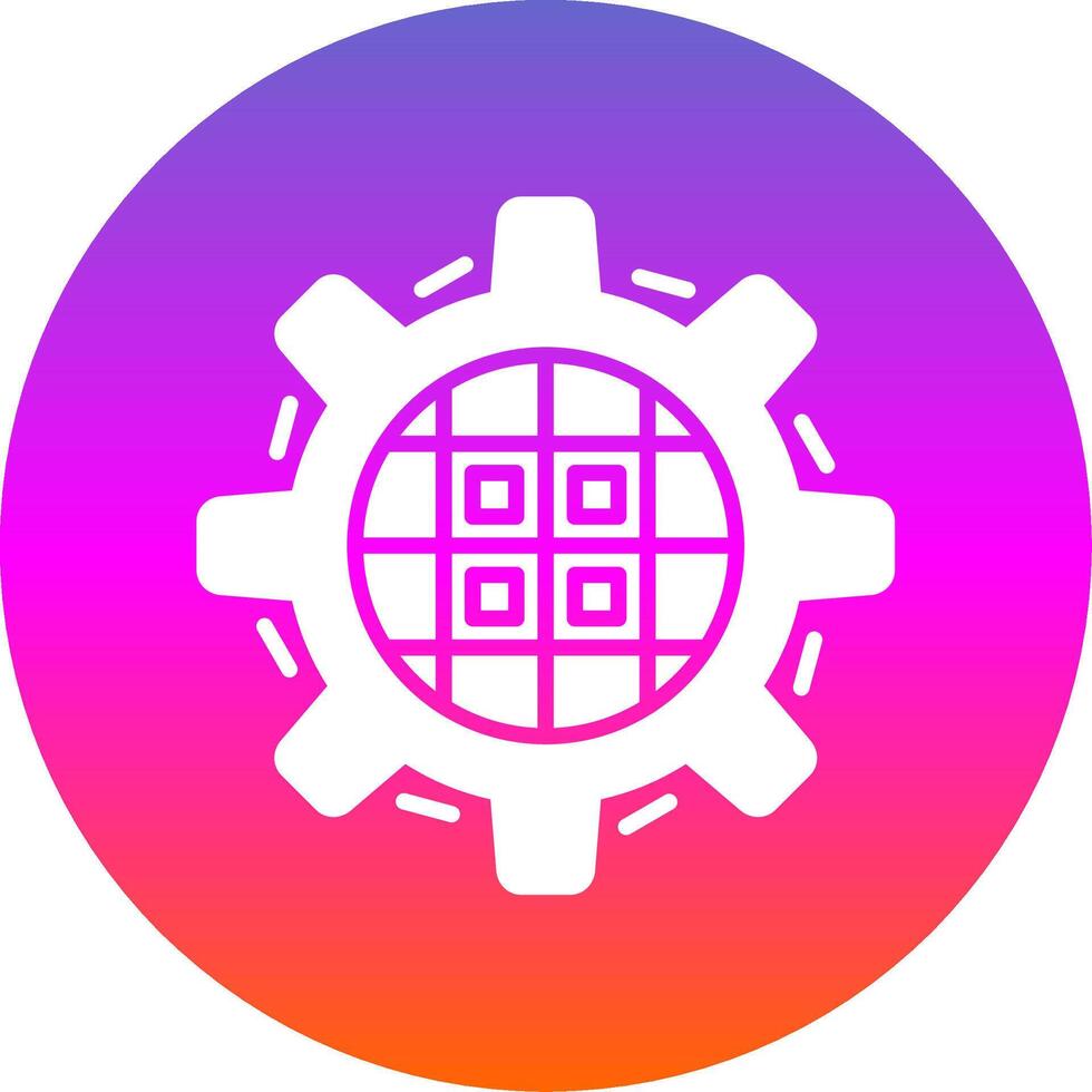 Kanban Glyph Gradient Circle Icon Design vector