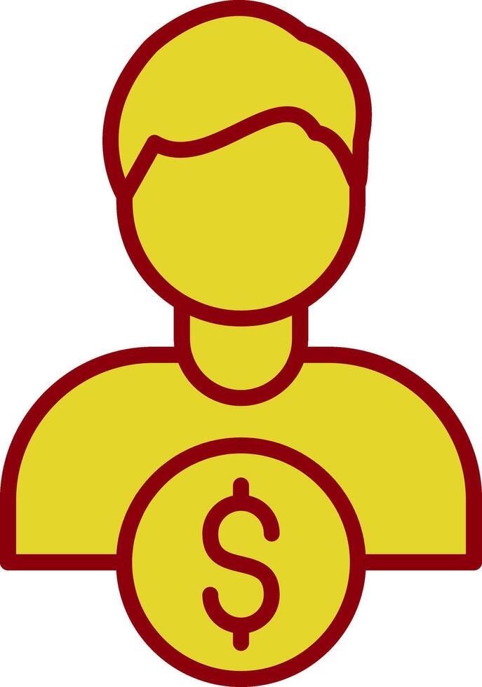 Business User Vintage Icon Design vector