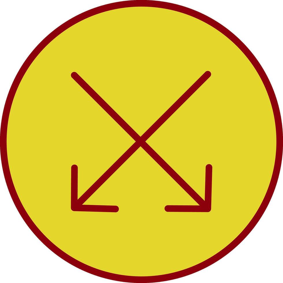 Intersect Vintage Icon Design vector