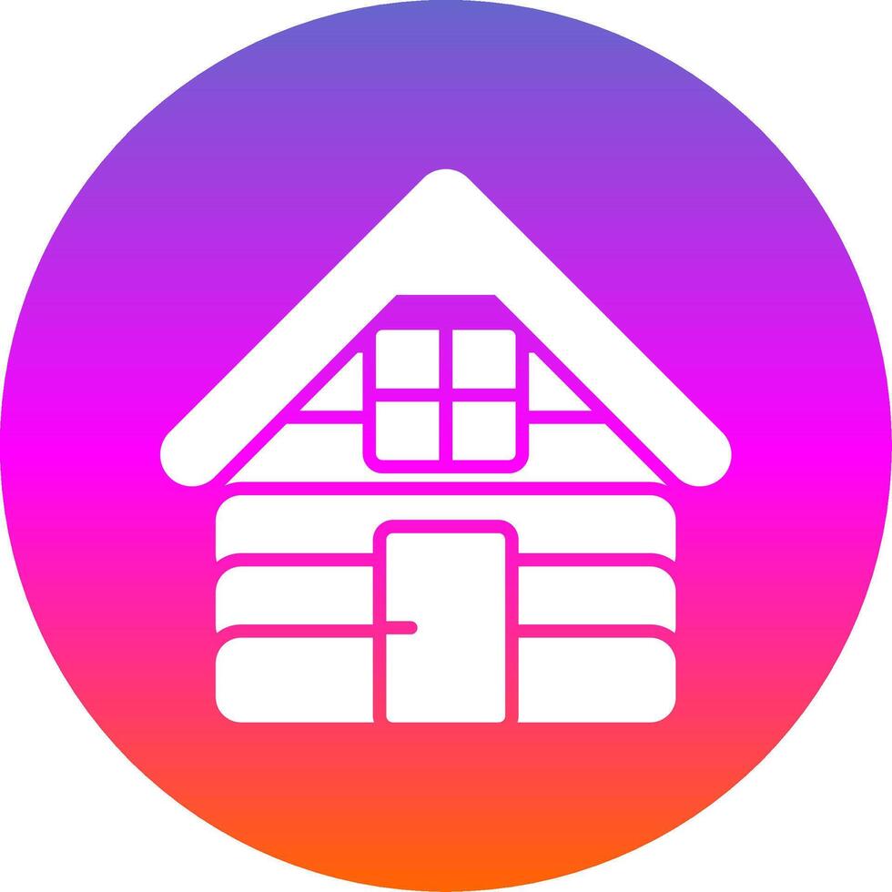 Store Glyph Gradient Circle Icon Design vector