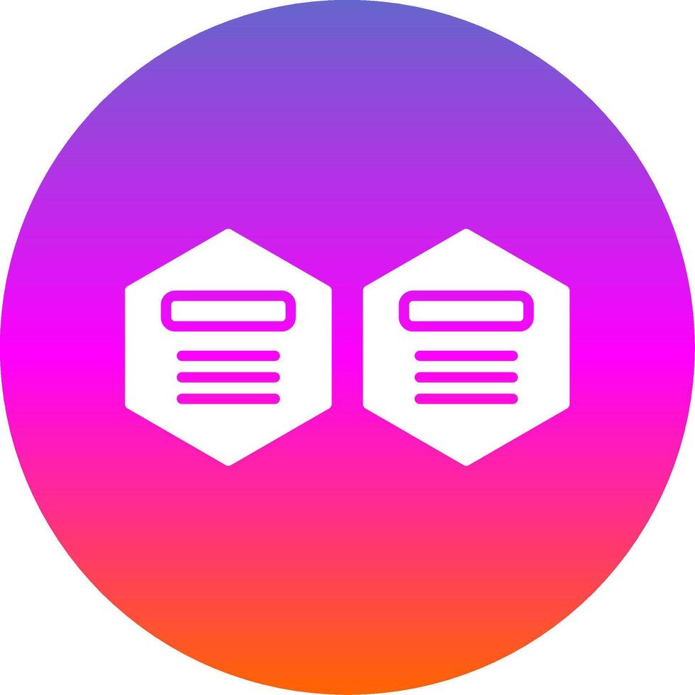 Infographic Elements Glyph Gradient Circle Icon Design vector