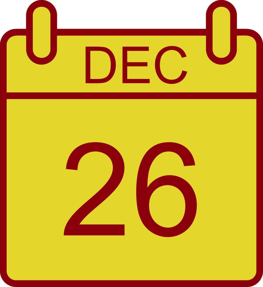 December Vintage Icon Design vector