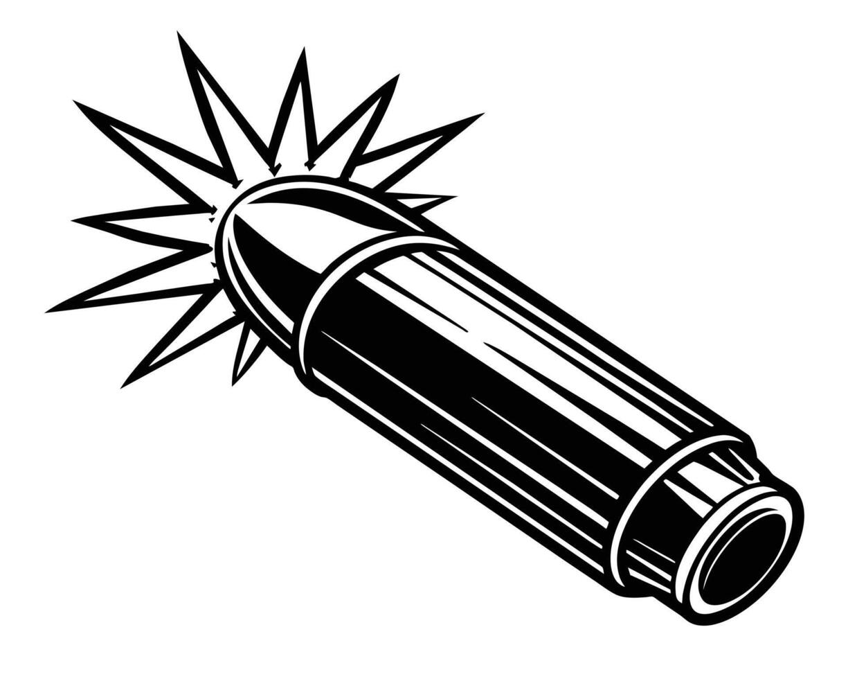 Bullet silhouettes icon vector