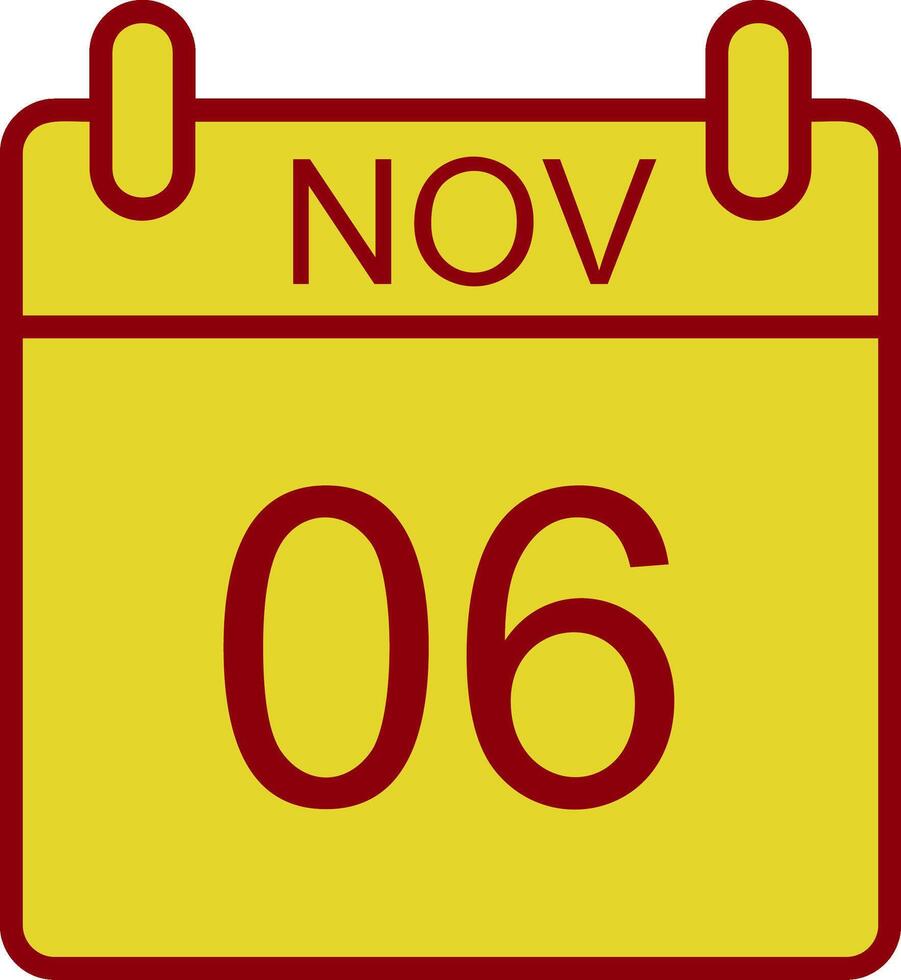 November Vintage Icon Design vector