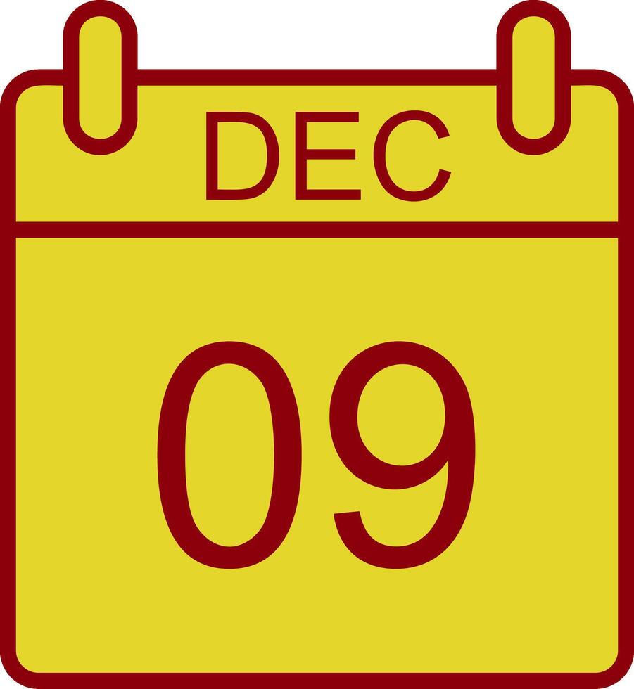 December Vintage Icon Design vector