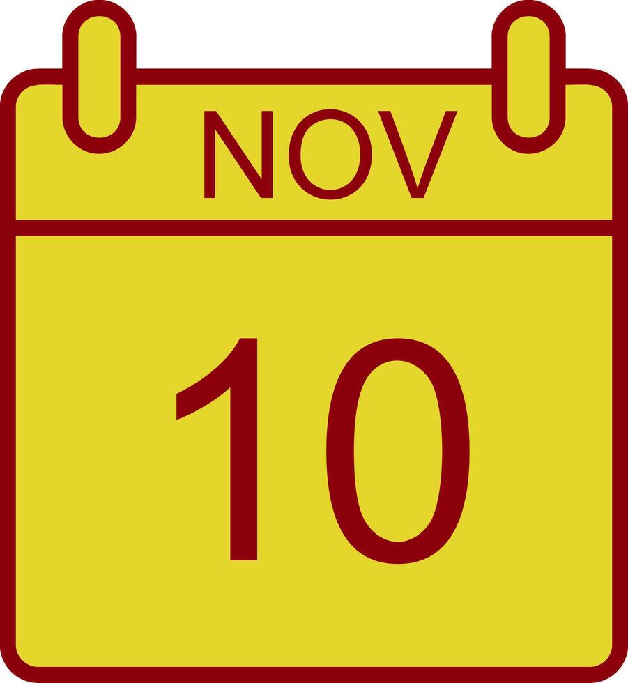 November Vintage Icon Design vector
