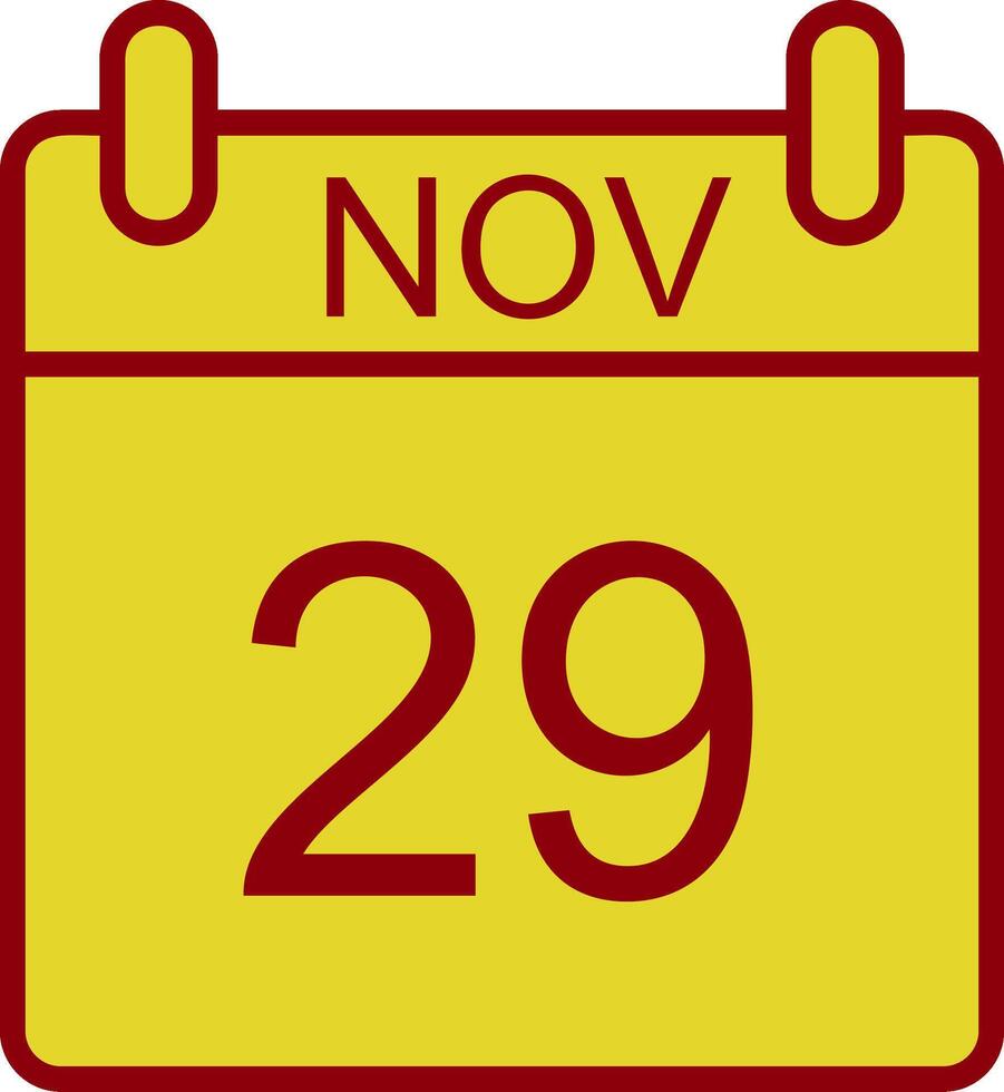 November Vintage Icon Design vector