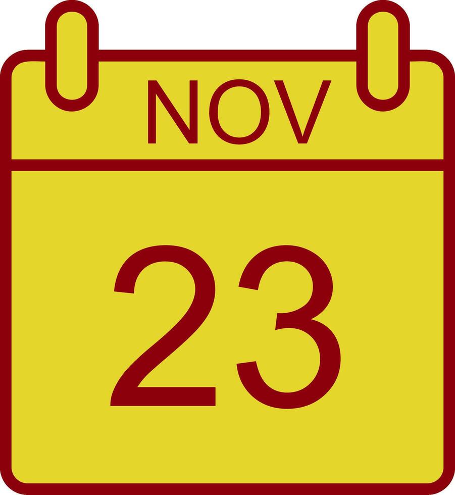 November Vintage Icon Design vector