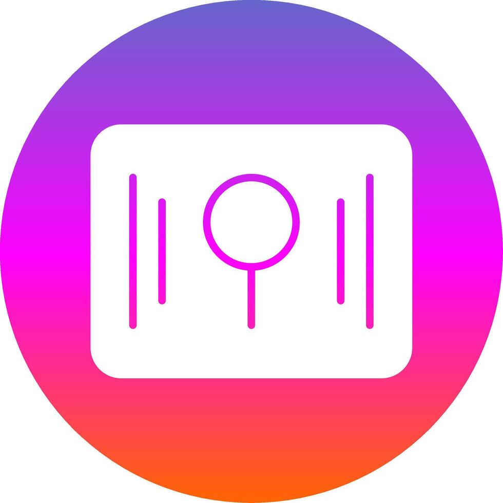 Key Hole Glyph Gradient Circle Icon Design vector