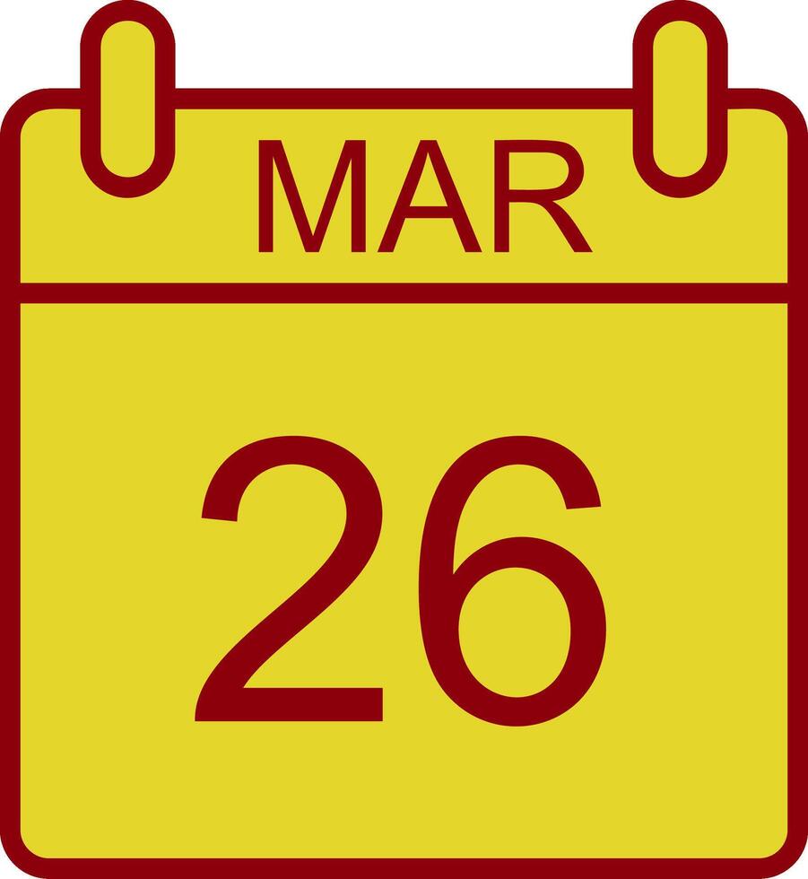 March Vintage Icon Design vector