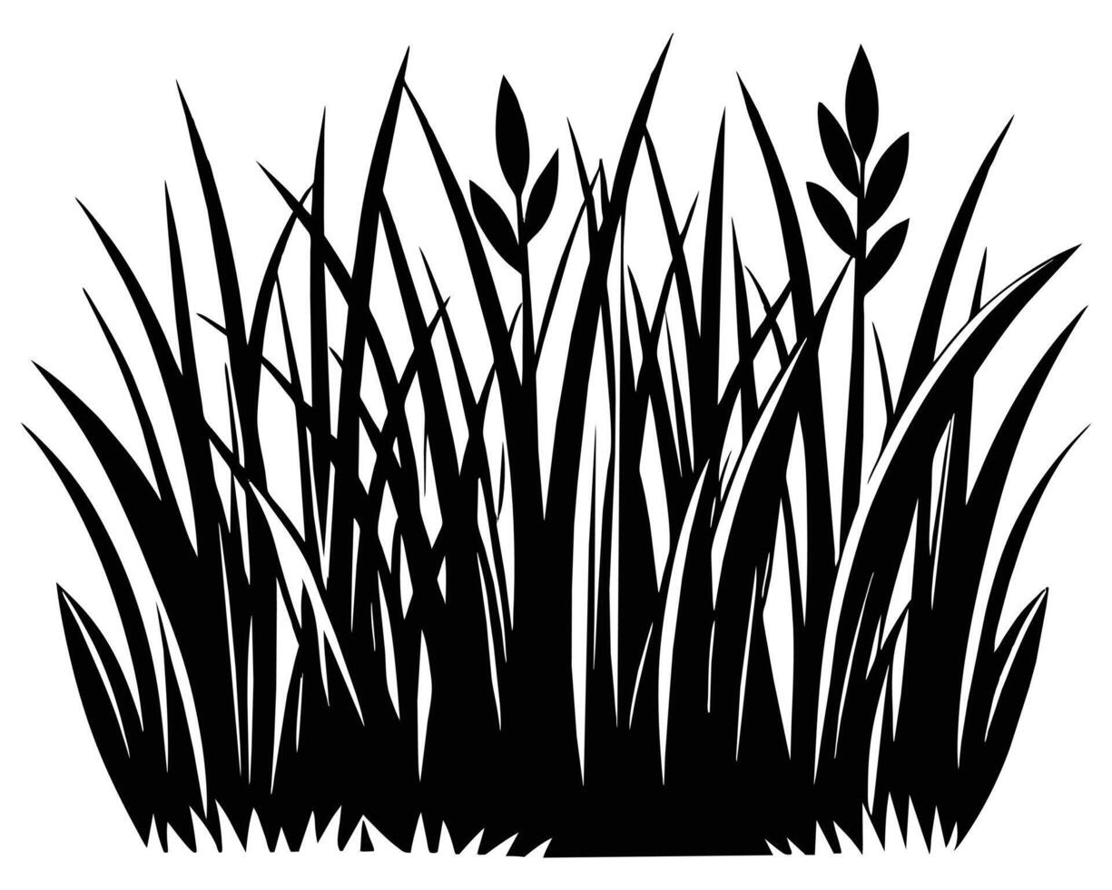 A bunch of grass illustration vector