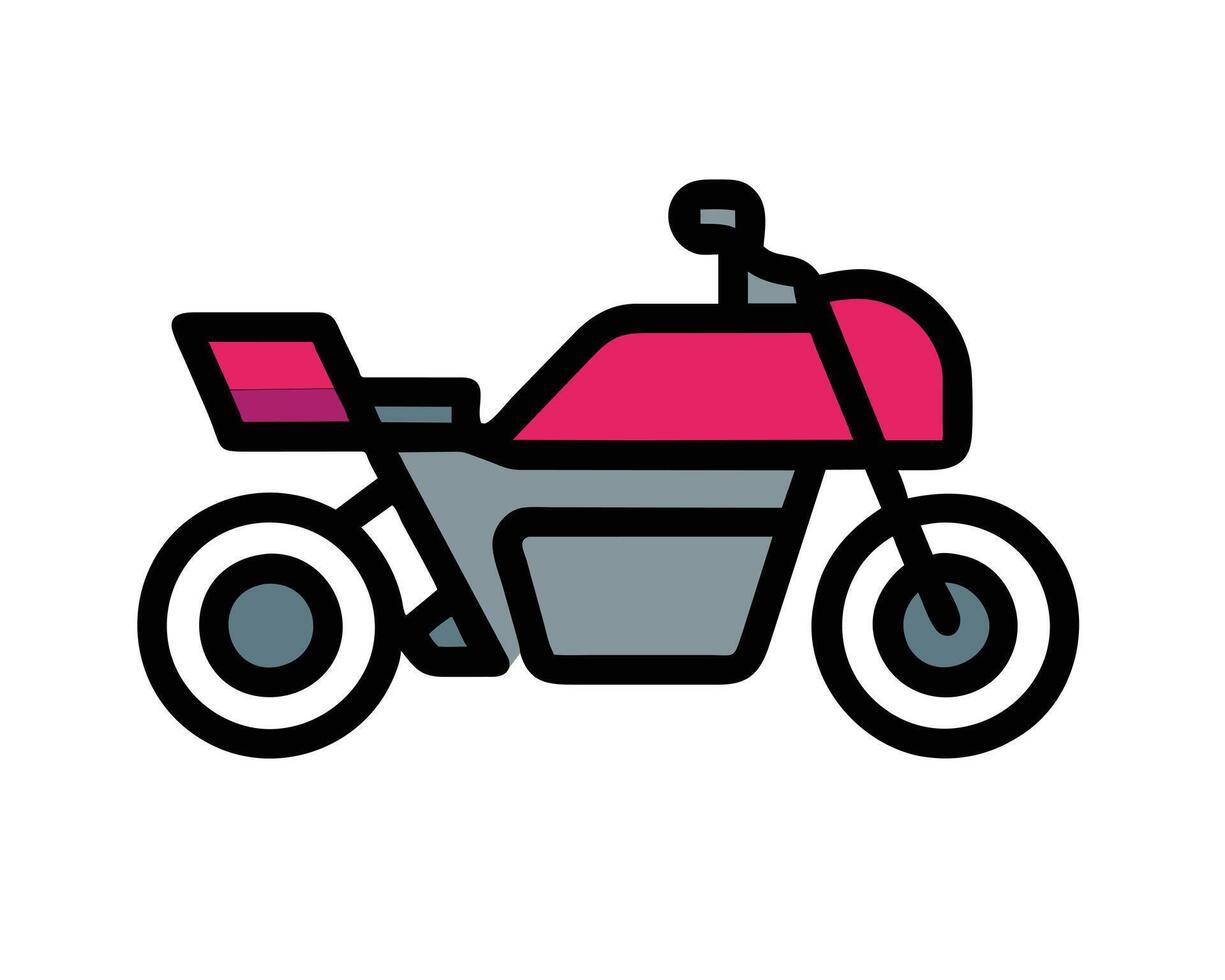 Bike flat icon illustration vector