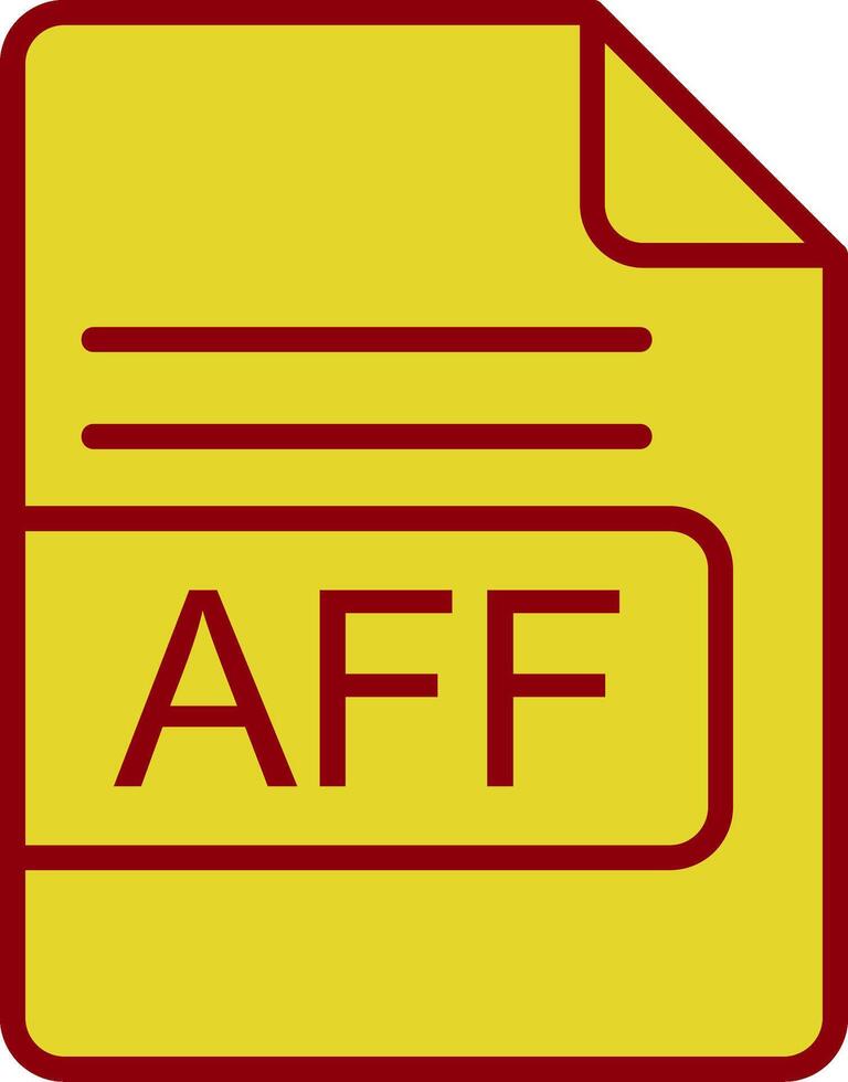 aff archivo formato Clásico icono diseño vector