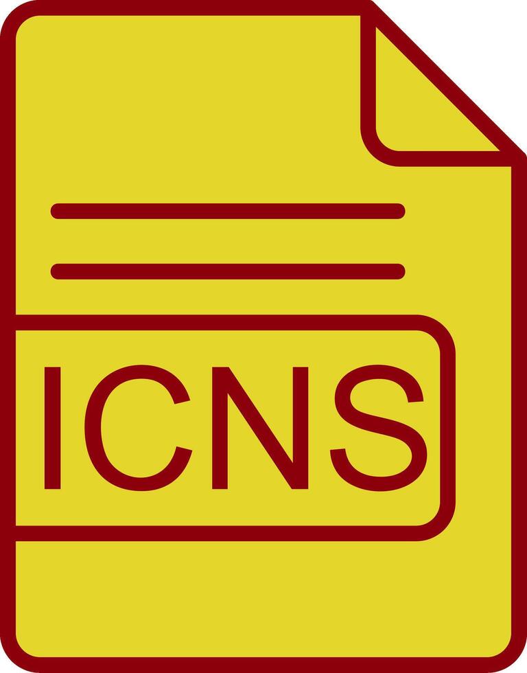 ICNS File Format Vintage Icon Design vector