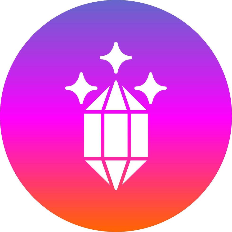 Quartz Glyph Gradient Circle Icon Design vector
