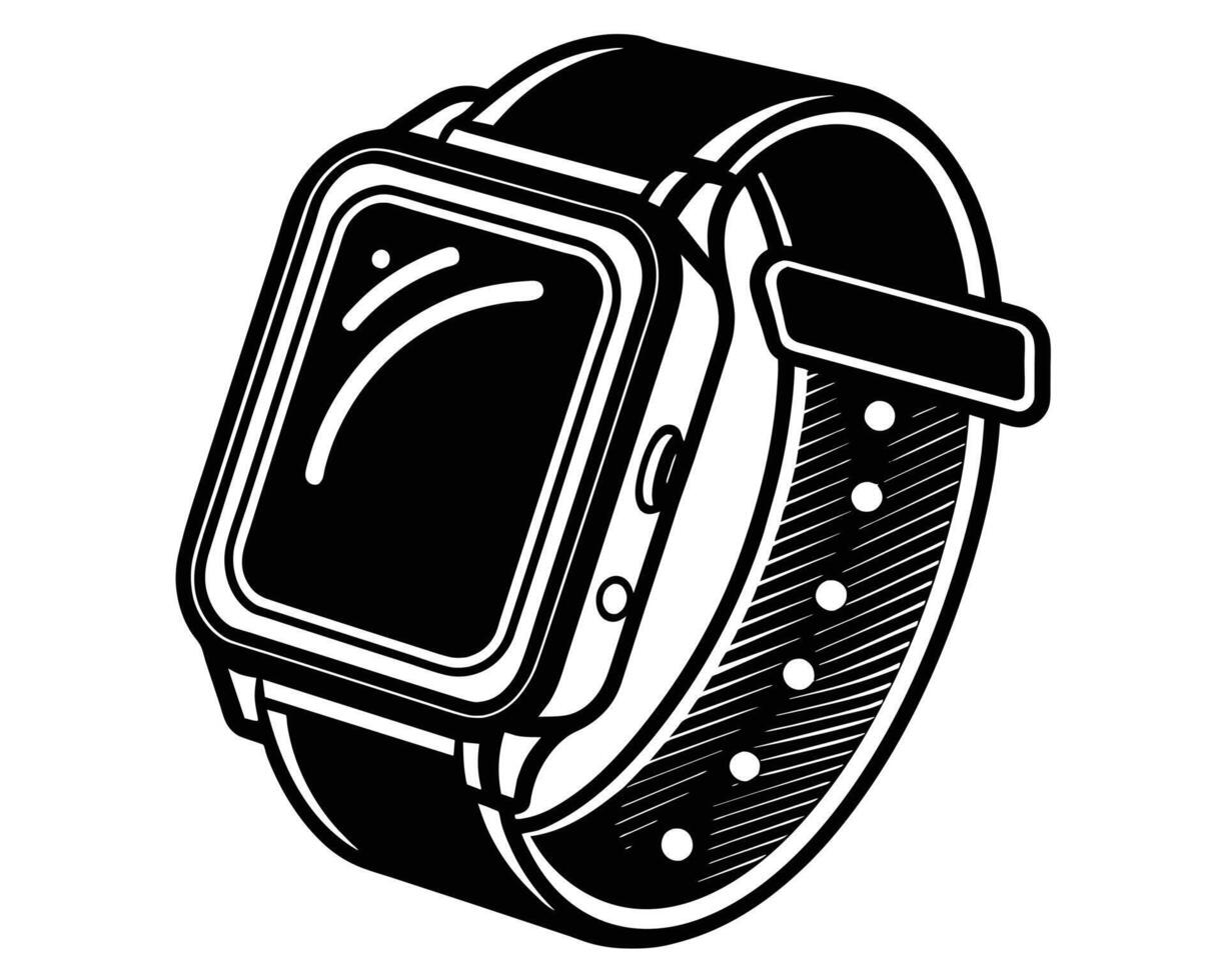 Smart Watch Silhouette vector