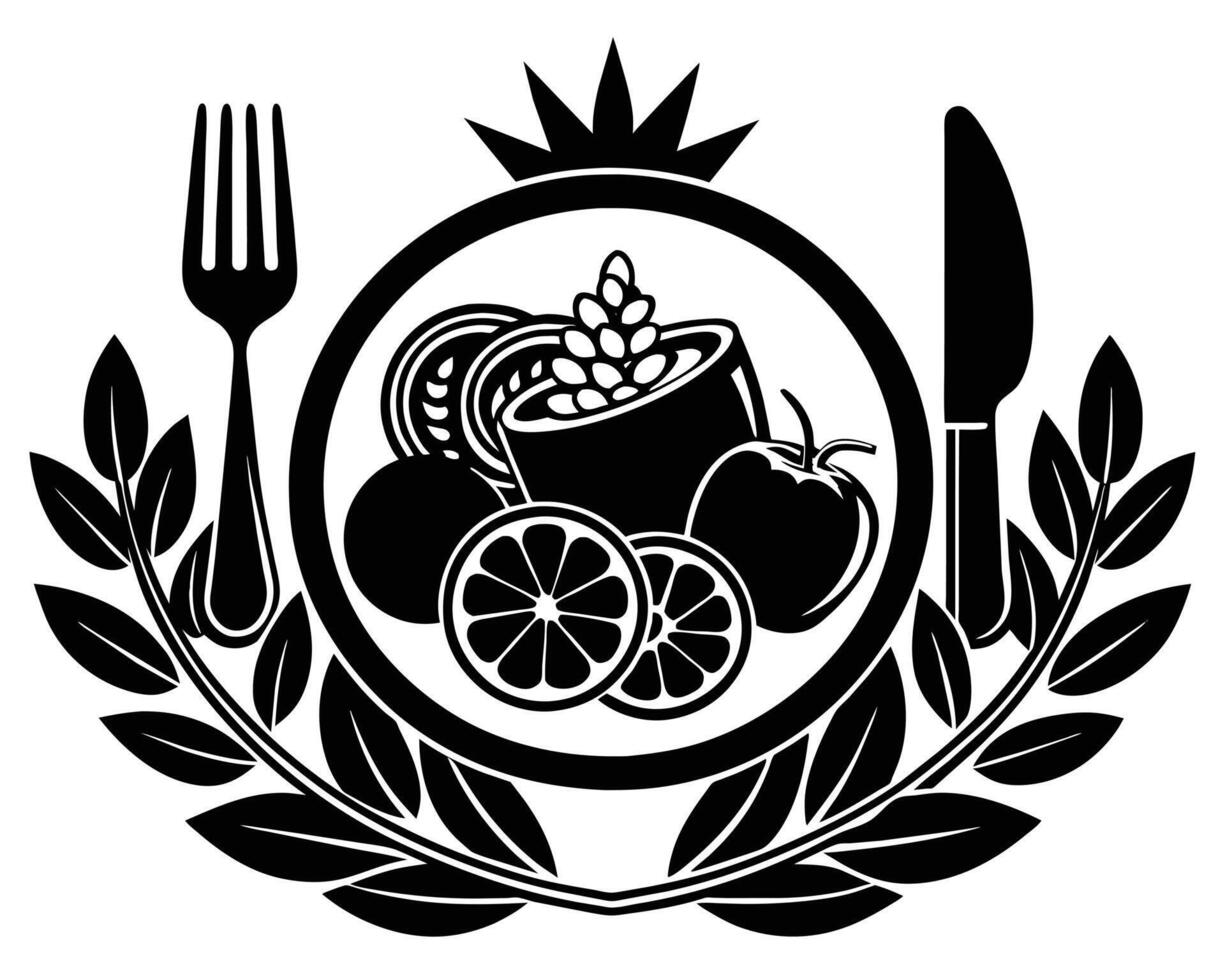 illustration of an apple with fruit vector