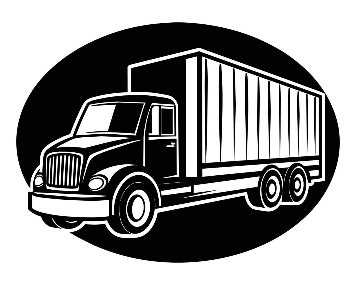 Truck silhouette stock design vector