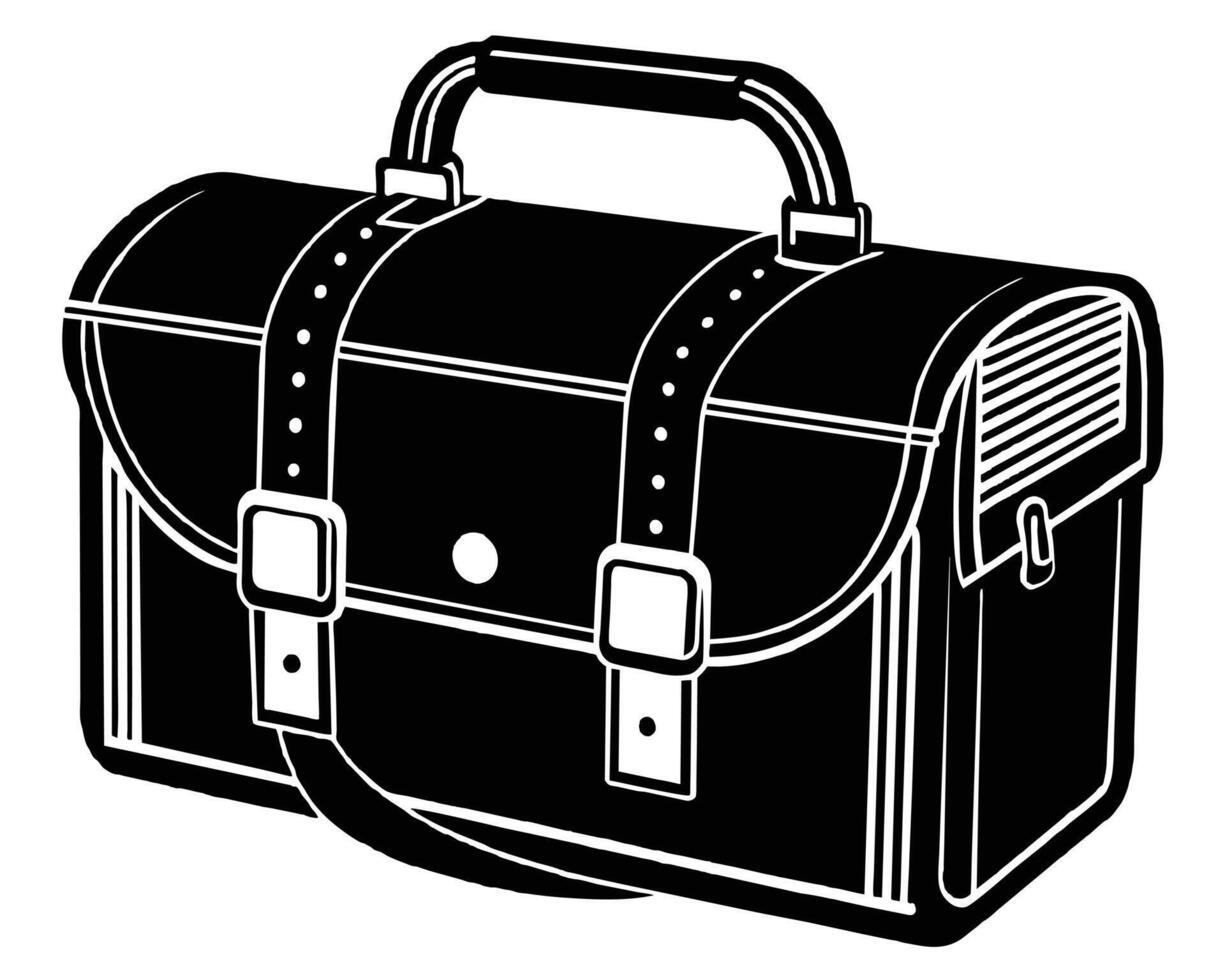 Business briefcase symbol silhouettes vector