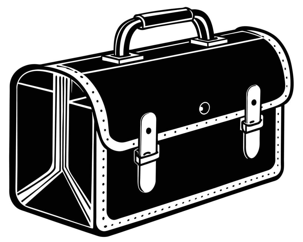 Business briefcase symbol silhouettes vector