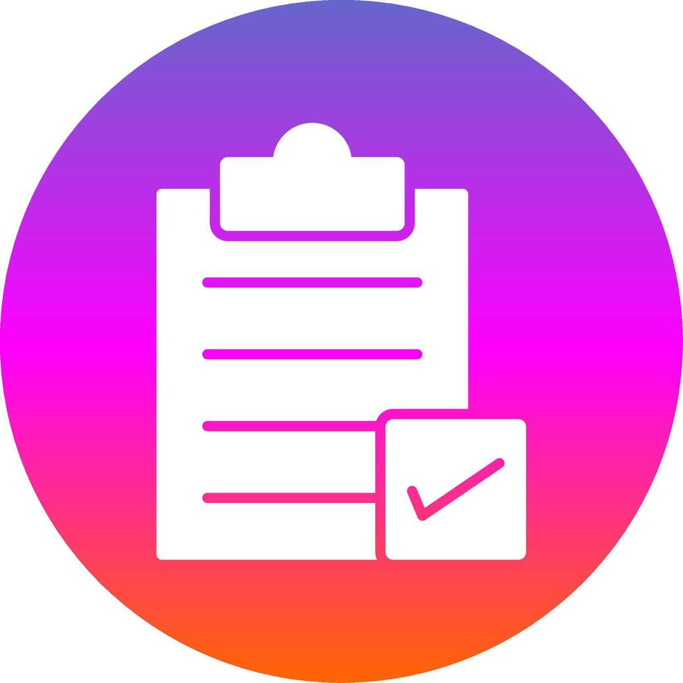 Directory Submission Glyph Gradient Circle Icon Design vector