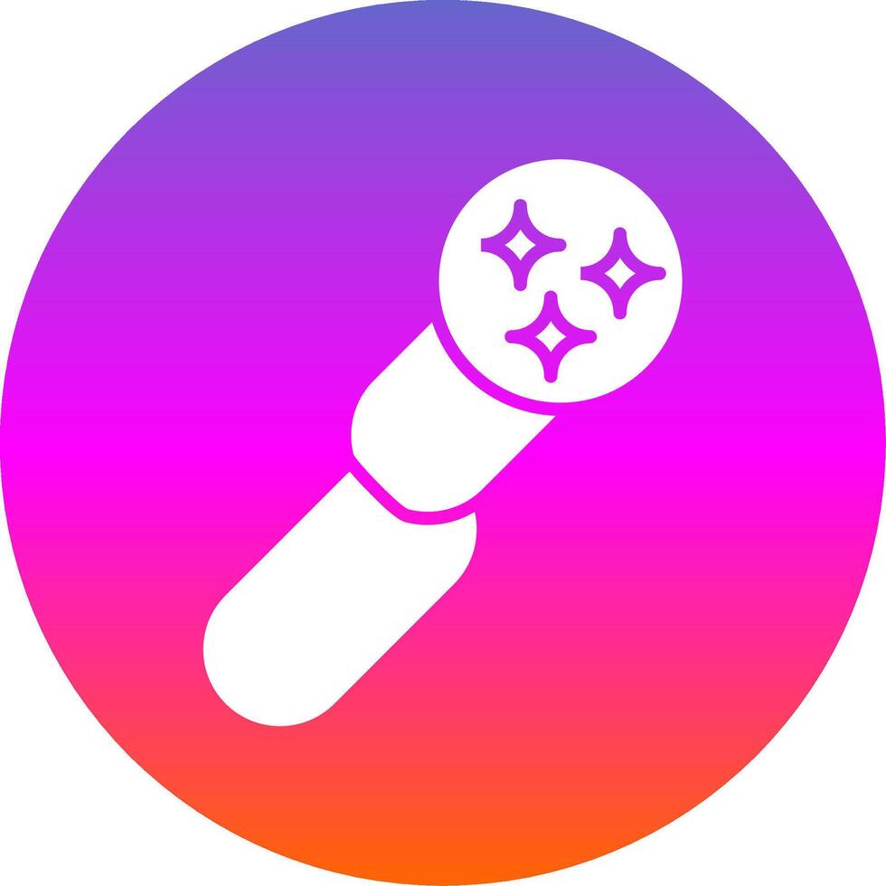 Clean URL Glyph Gradient Circle Icon Design vector