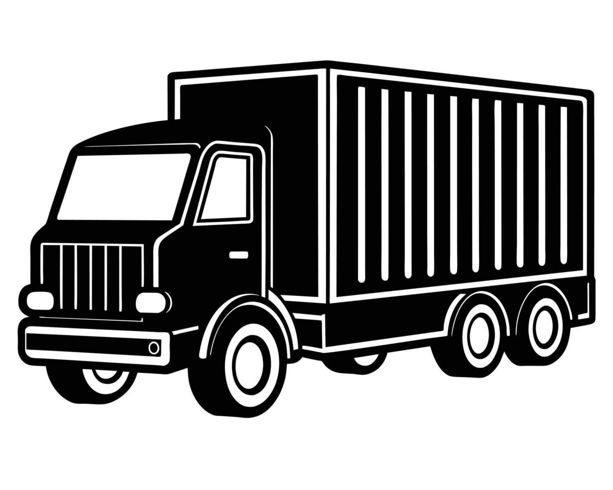 Truck silhouette stock design vector