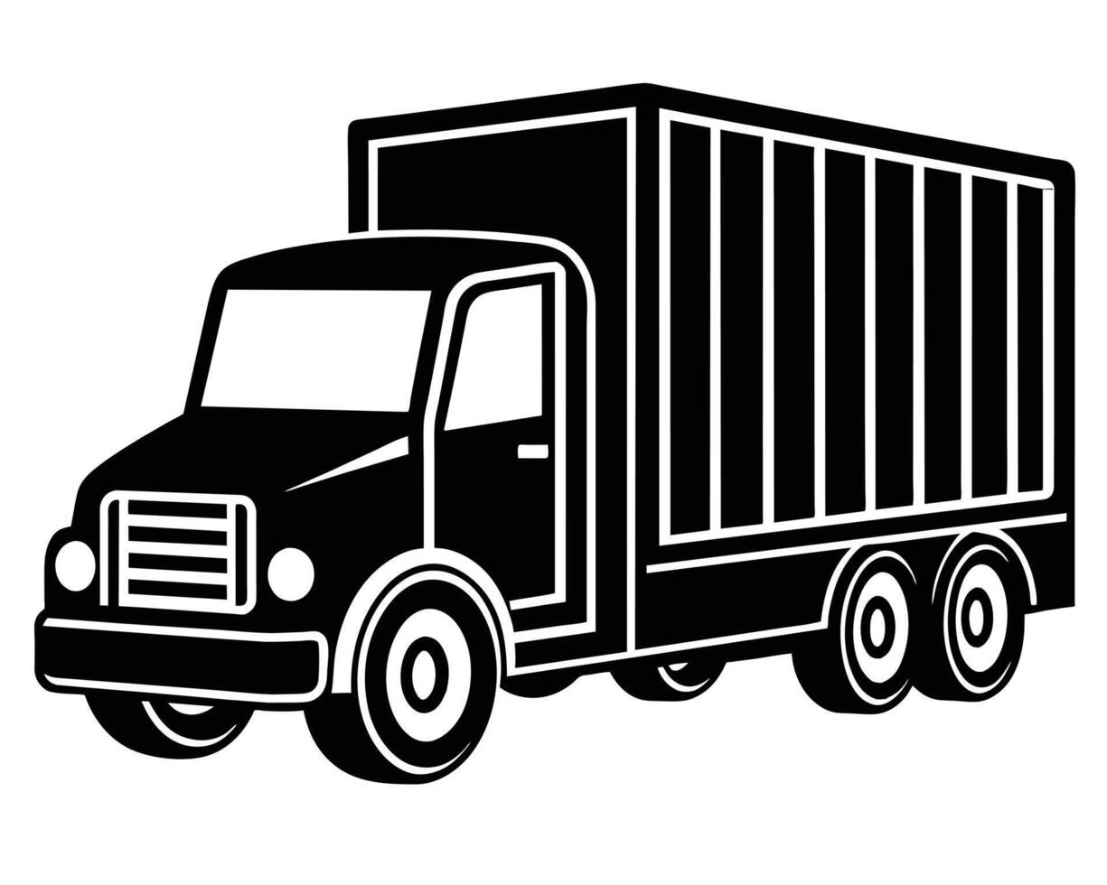 Truck silhouette stock design vector