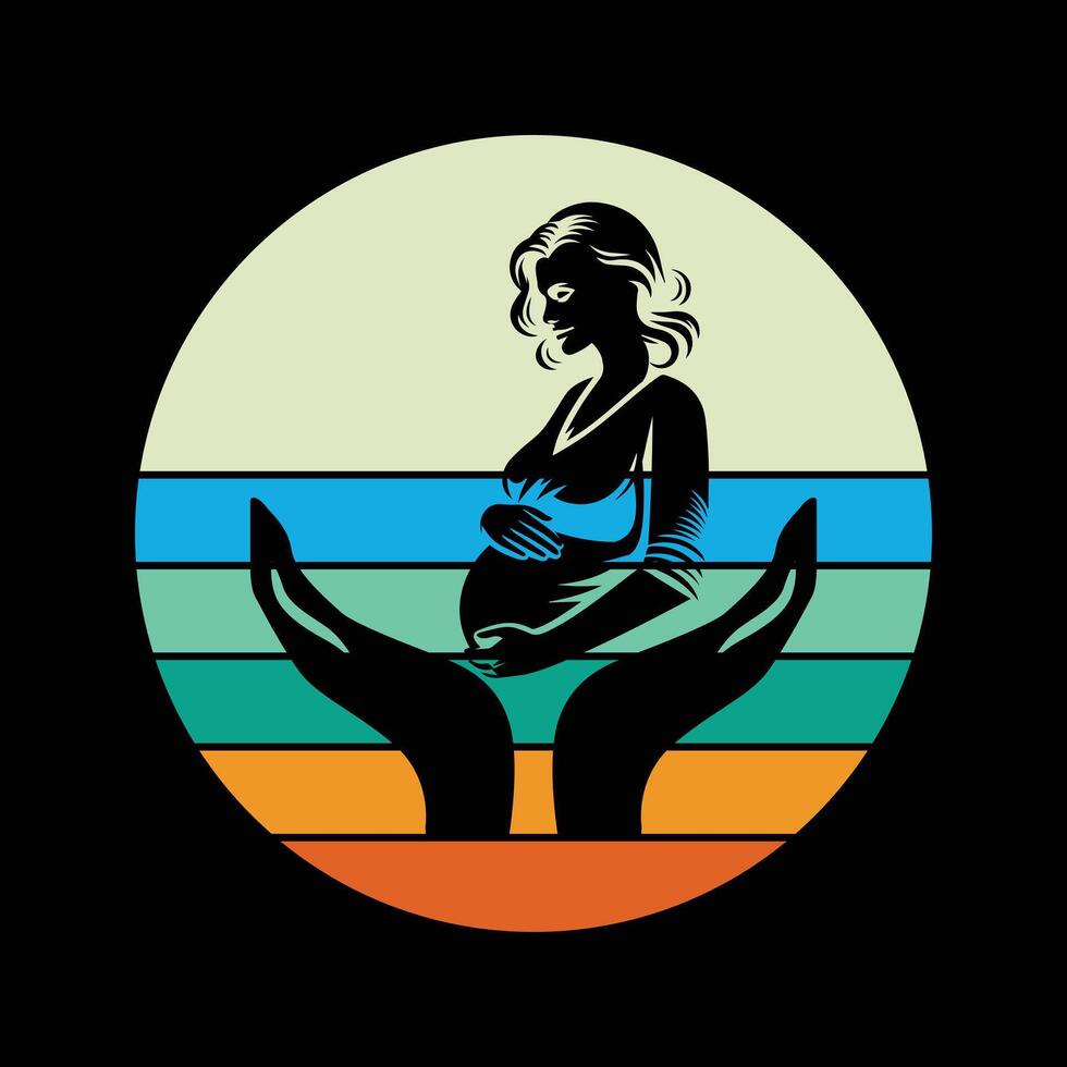 Midwife Thank You Doula Midwifery Typography T Shirt Design vector
